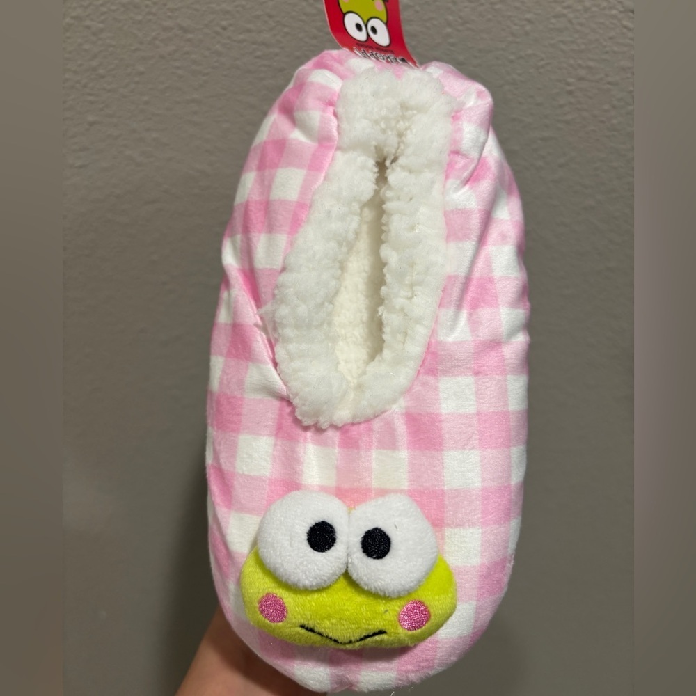 Sanrio Checkered Keropi Slipper Socks
